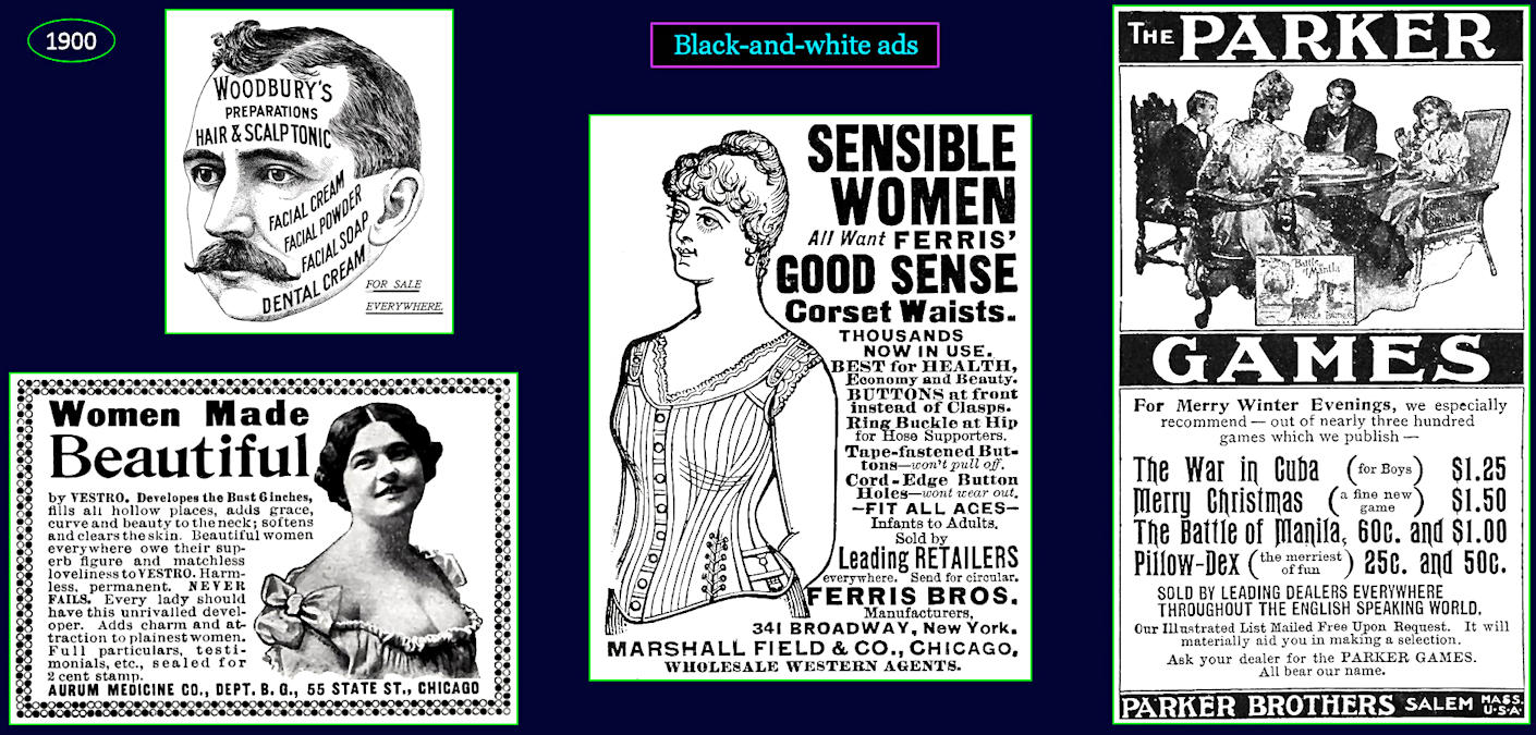 Newspaper ads, 1900